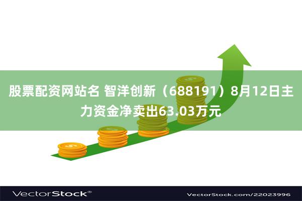 股票配资网站名 智洋创新（688191）8月12日主力资金净卖出63.03万元